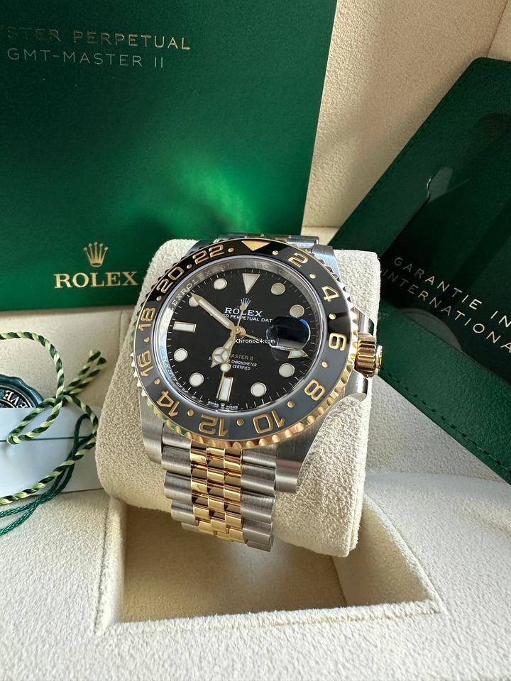 Rolex-Inspired GMT-Master II Watch | Stainless Steel & 18k Gold | Jubilee Bracelet | 40mm 0058