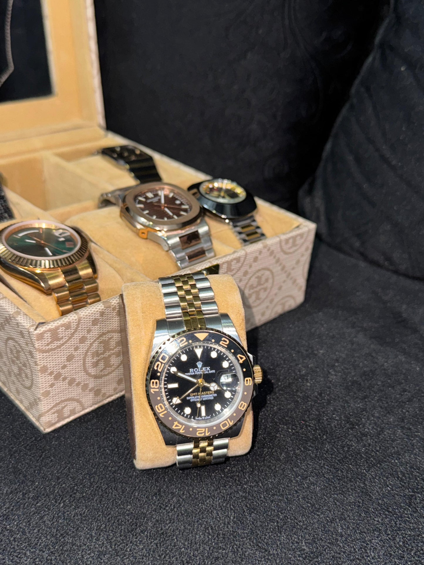 Rolex-Inspired GMT-Master II Watch | Stainless Steel & 18k Gold | Jubilee Bracelet | 40mm 0058